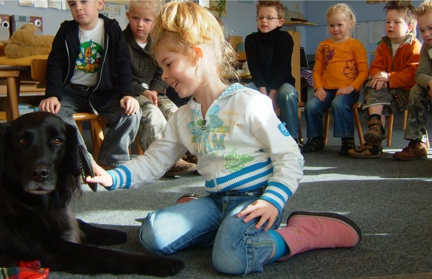hond in de klas bij het SnuffelCollege