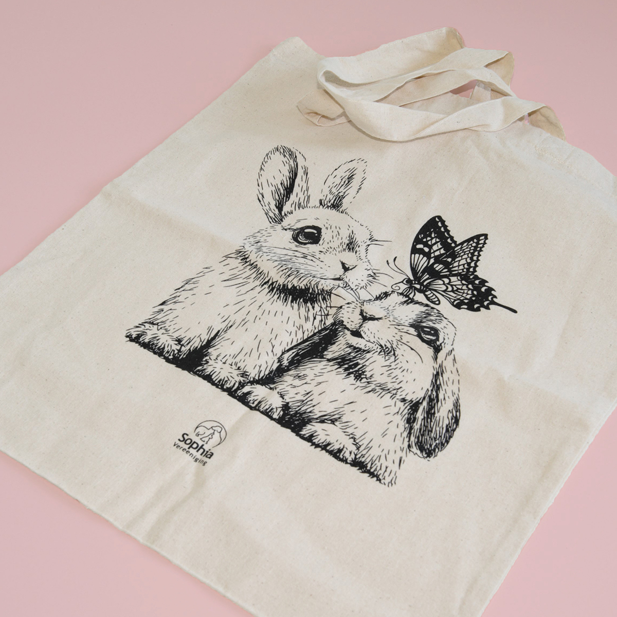 Peave vragen Middel Katoenen tas konijnen | Sophia-Vereeniging